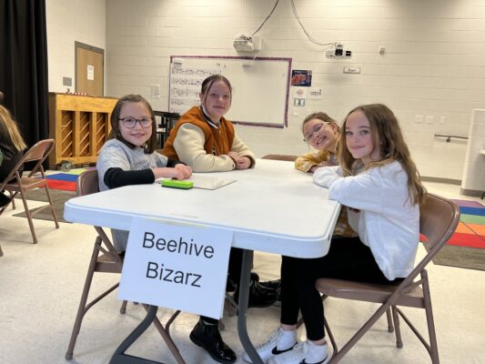 Students on Team Beehive Bizarz