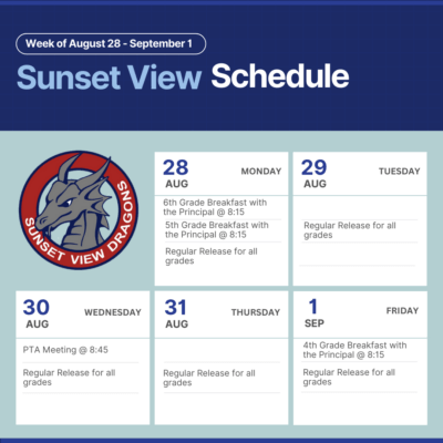 Weekly Schedule in English