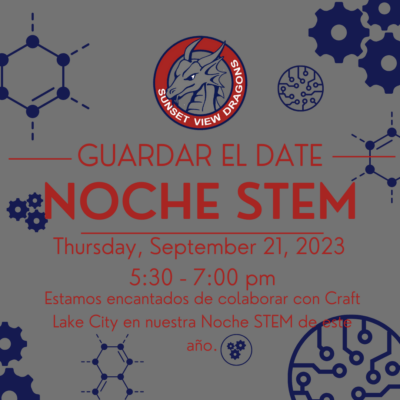 STEM night save the date - spanish