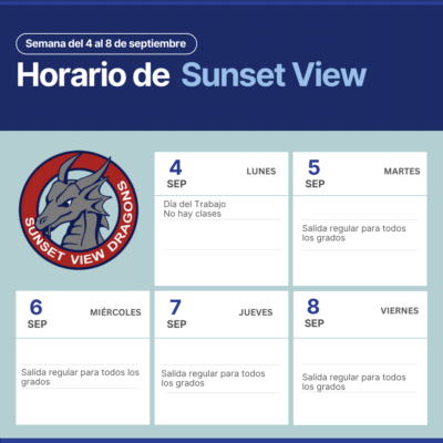 weekly schedule in spanish