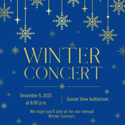 Winter Concert Flyer - English