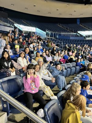 Students and Chaperones at BYU for the basketball game