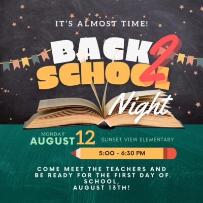 Back to school flier in English