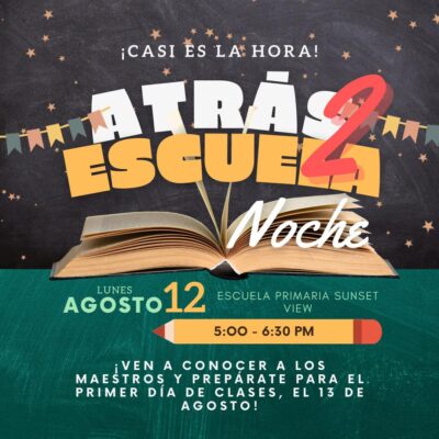 Back to school flier in Spanish